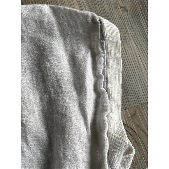 New Collection Italian Made Linen Top With Asymmetrical Bottom -  Size Large - Picture 5 of 8